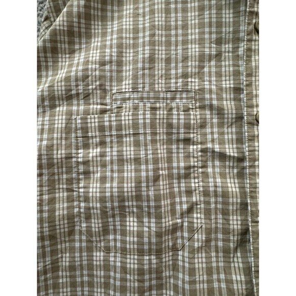 Dickies Shirt Mens 3XL Beige Plaid Short Sleeve Temp-iQ Performance Work - Picture 6 of 14